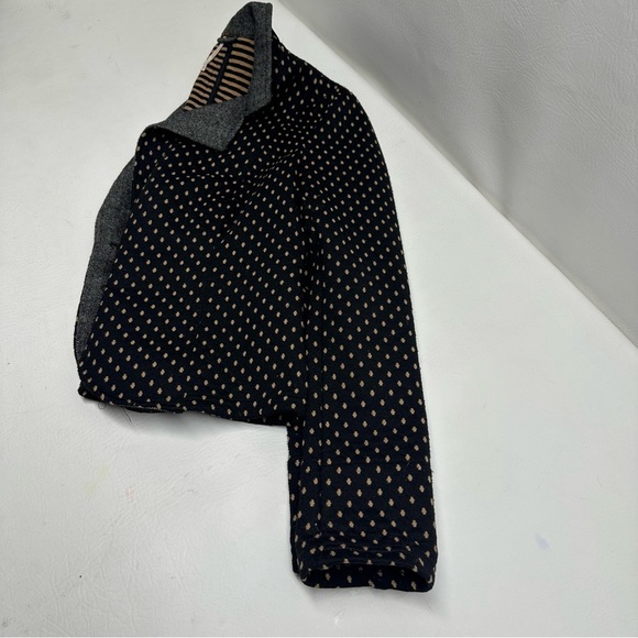 Free people Stylish Black and Gold Women's Jacket size Small polka dots - Picture 7 of 7